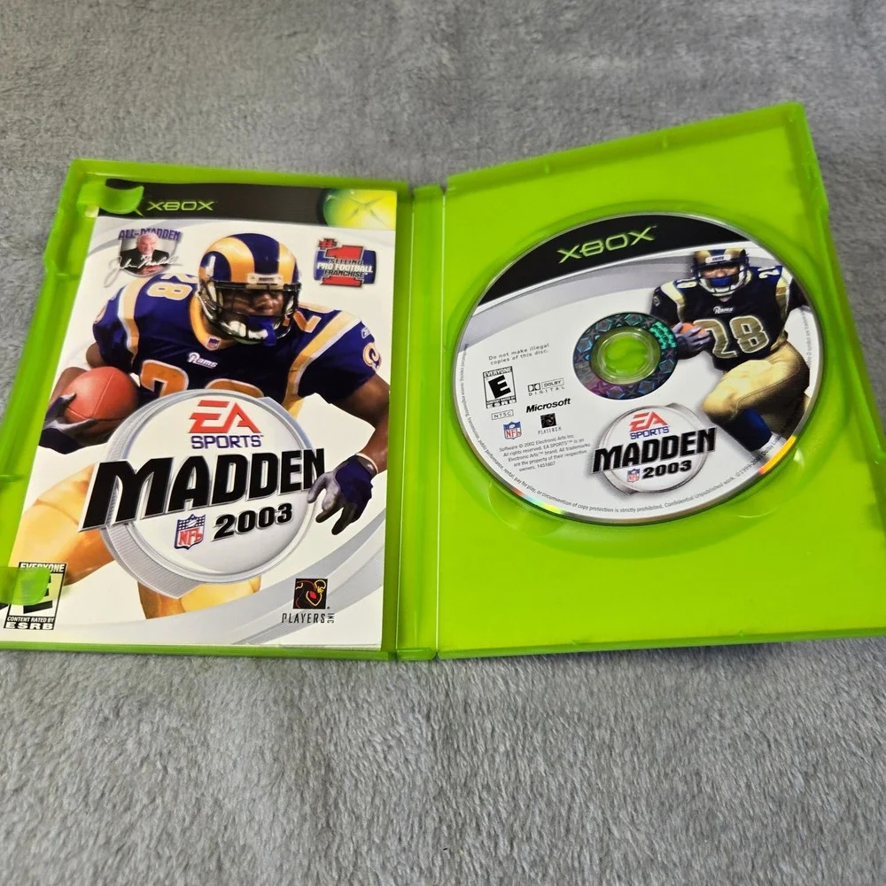 Madden NFL 2003 Microsoft Xbox‎ OG Game CIB Marshall Faulk EA Sports Tested